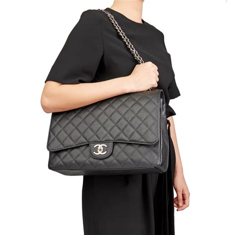 chanel classic single flap maxi|Chanel classic double flap price.